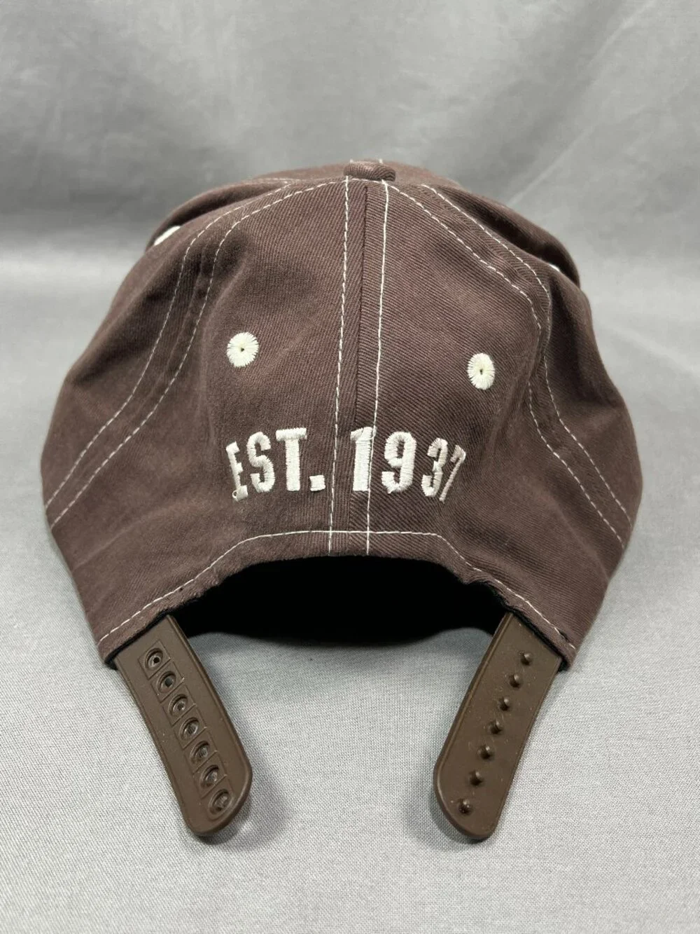 Vtg 90s Disney Mickey Inc Grumpy Hat Snow White 7 Dwarfs Brown Snapback Ball Cap